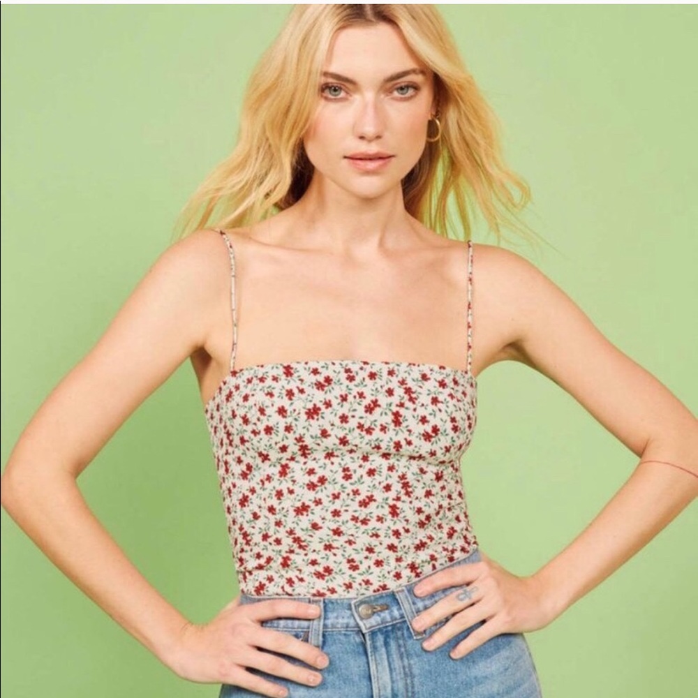 NWT Reformation Meyer Top in Alexandria  SIZE 12
